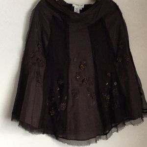 Skirt in brown by coldwater creek size PXS